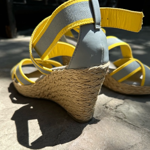 Gap canvas strap cork wedge Sandals - Picture 4 of 6